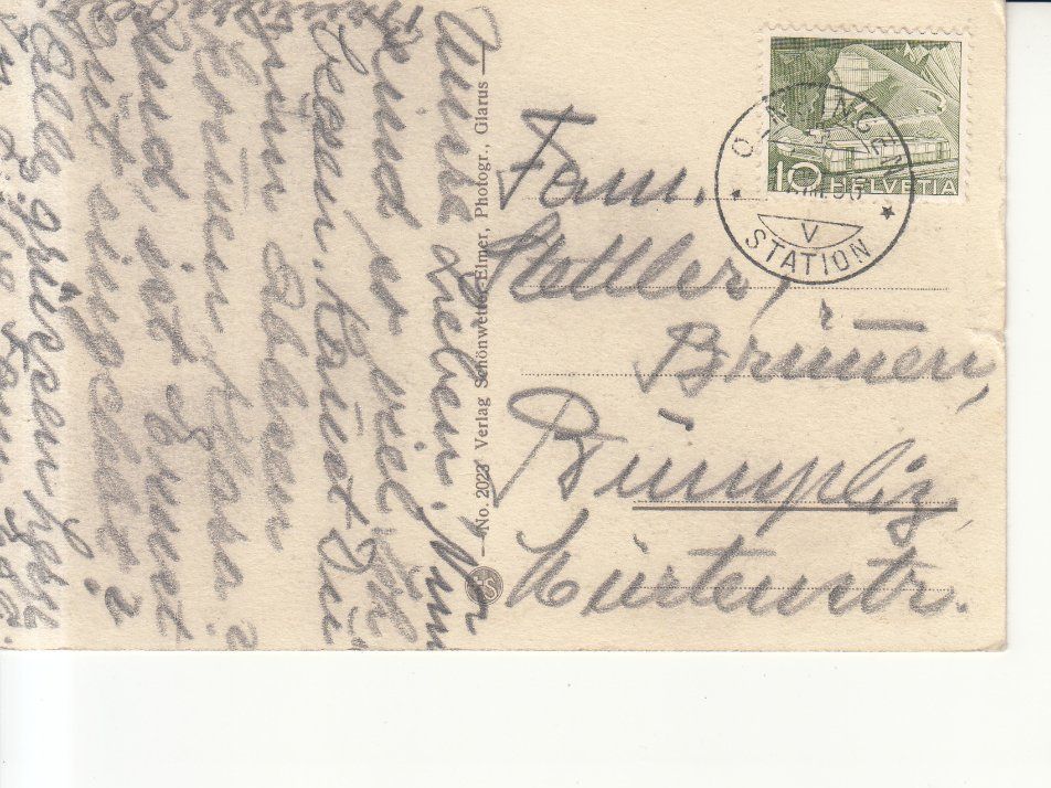 Cartoline postali: Oberblegisee 1956 – Usato da Bürglen TG venduto da StampGraf 1