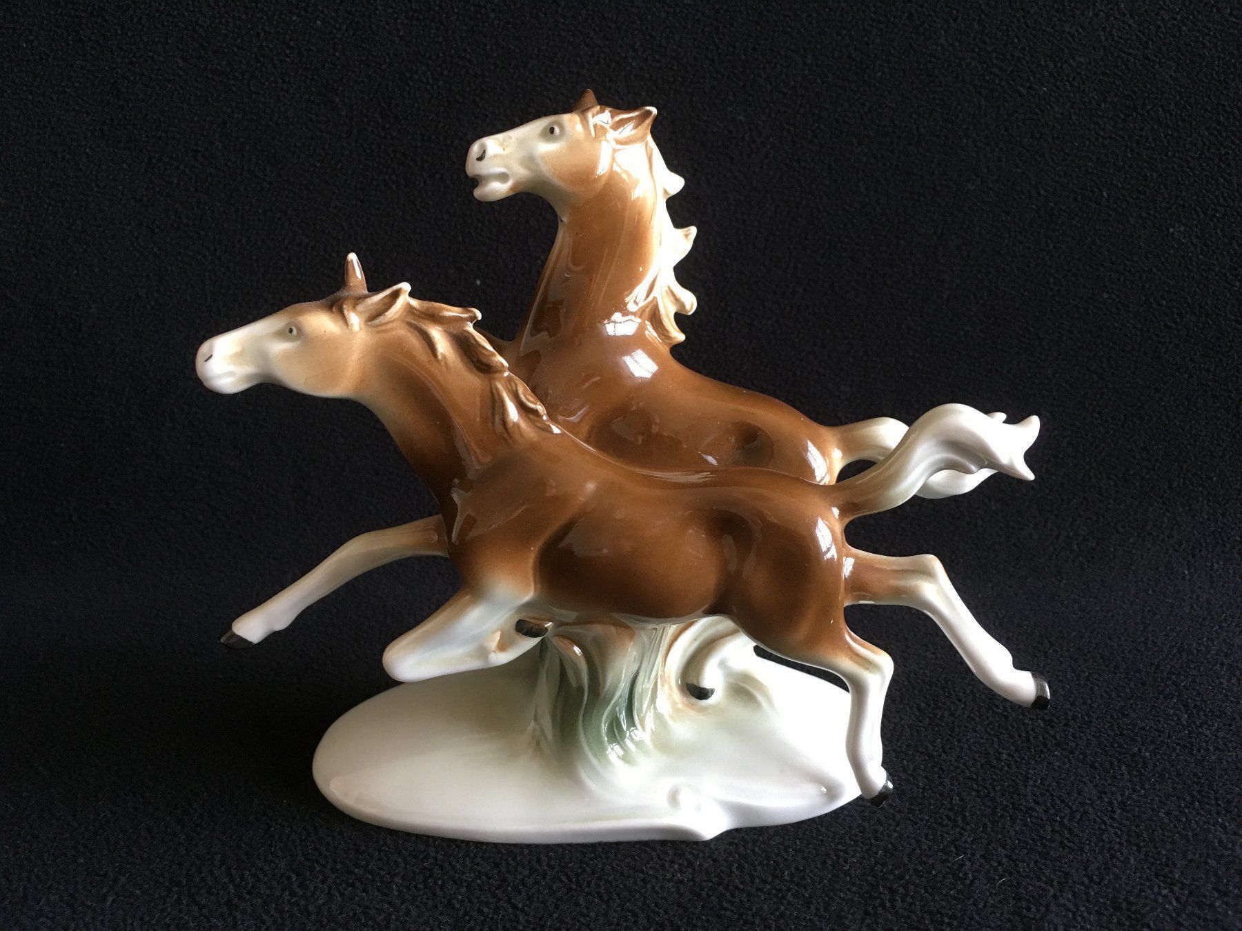 Statuette: Porzellan Pferde, Carl Scheidig, Gräfenthal – Nuovo (secondo la descrizione) da Basel venduto da ekaeufer 2