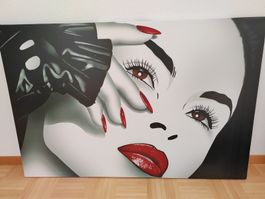 Grosses Wandbild, Leinwandbild, neuwertig, top Zustand!