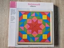 Holzmosaik Stern - Kreativspiel für Kinder, Top Zustand!