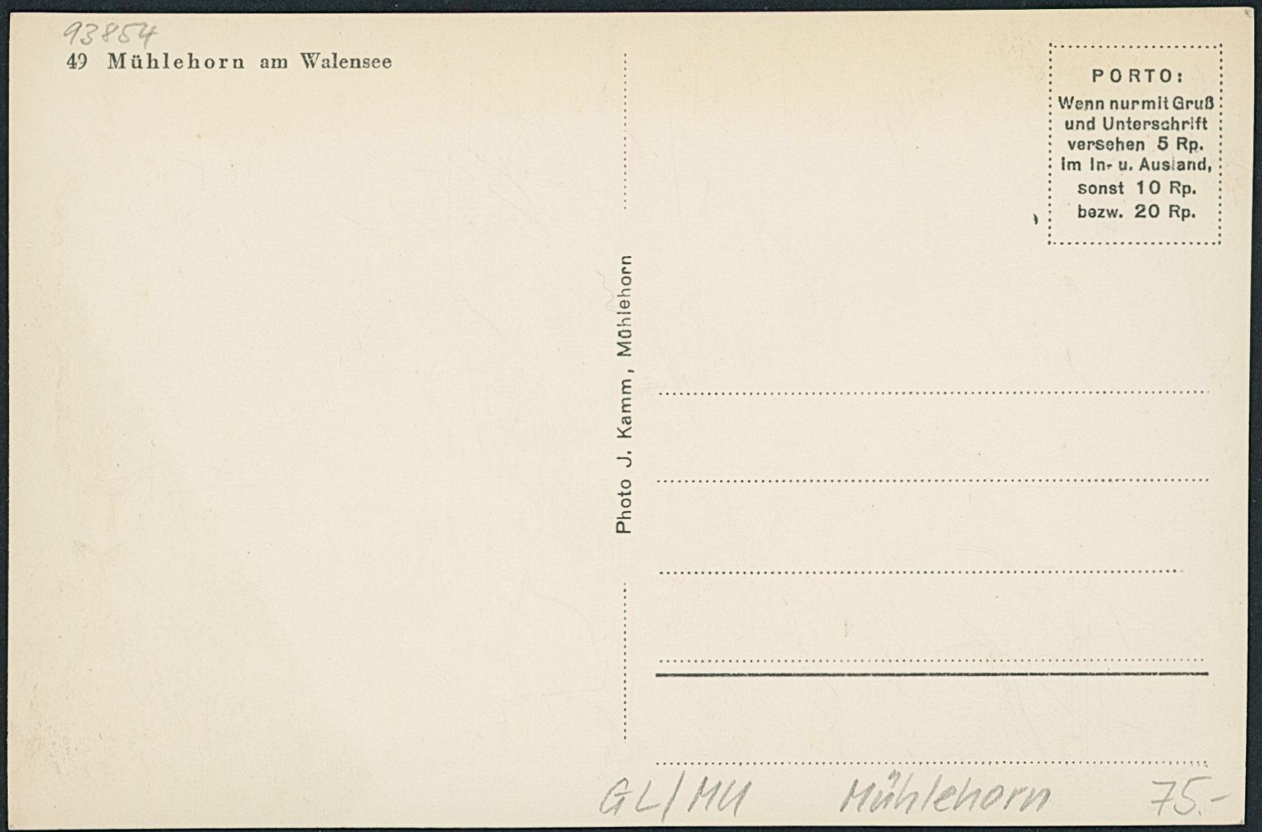 Cartoline postali: GL Mühlehorn – Nuovo (secondo la descrizione) da Schindellegi venduto da leecollect 1