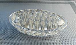 Glas Blumensteckschale Dekoschale Vintage Deko