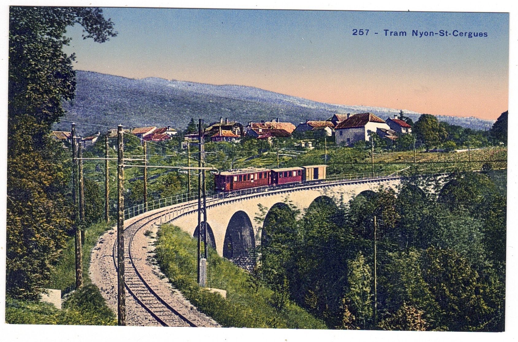 Cartoline postali: Train Nyon-St-Cergues – Usato da La Tour-de-Peilz venduto da amjust
