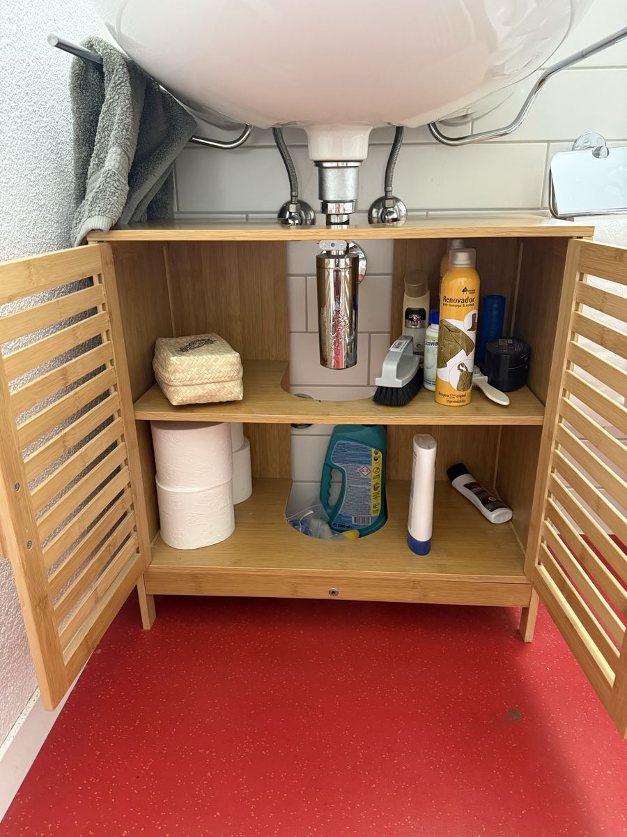 Mobili per bagno: Bamboo Bathroom Cabinet / Under-Sink Storage Unit – Nuovo (secondo la descrizione) da Zürich venduto da alv_8v9b
