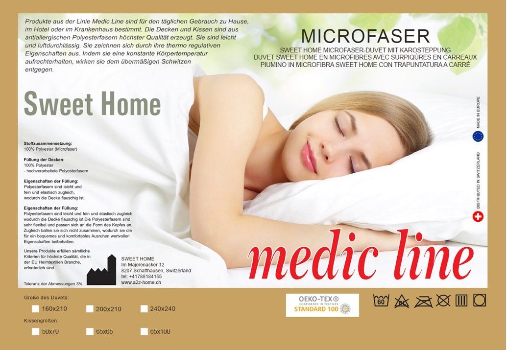 Coperte: MICROFASER STEPP DECKE 200 X 210CM – Nuovo e nell'imballaggio originale da Schaffhausen venduto da A2Z-HOME