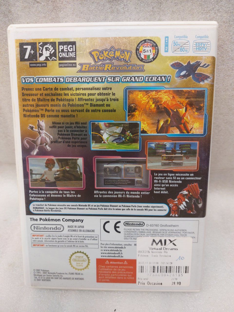 Nintendo Jeux: Pokémon Battle Revolution - Nintendo Wii – D'occasion à Pambio Noranco par Pol69 2