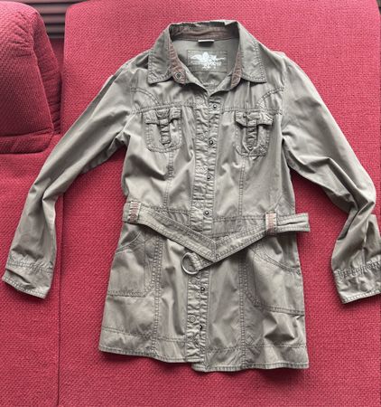 Street One Damen Bluse, Khaki, Gr. 38, Übergangsjacke