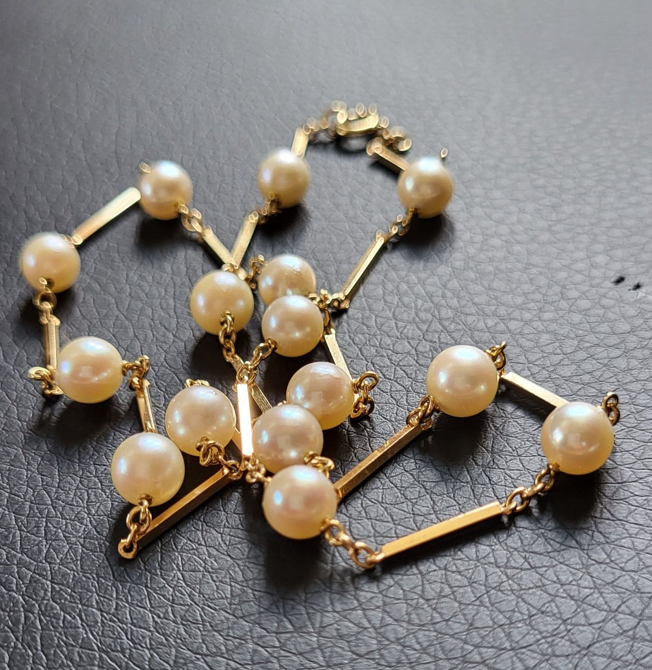 Catenine: Gold 750 Kette Mit Perlen 18 Karat – Usato da Wald ZH venduto da Dasilver 5