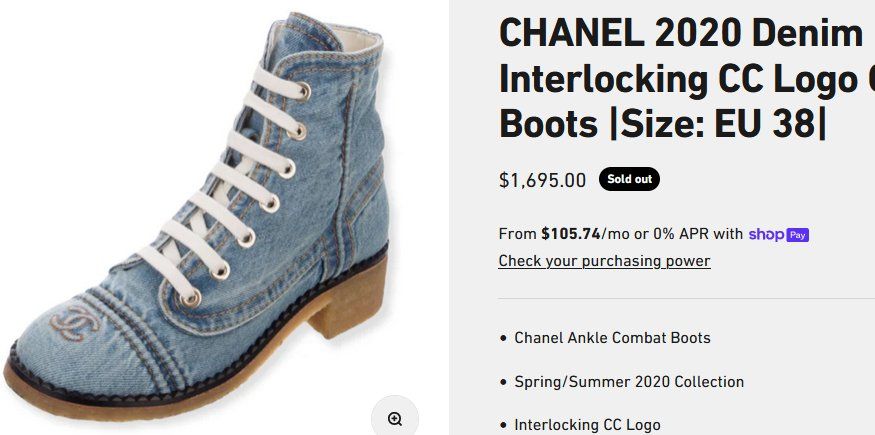 Chanel Scarpe da donna: Boots Chanel  bottines  .36 – Usato da Collonges venduto da Auganien 9