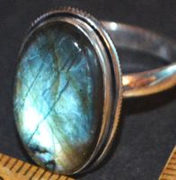 Ring L-7381 – Labradorit - Verstellbar