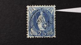 blaue Farbe in Wertschild rechts + Rand SBK 73D   132