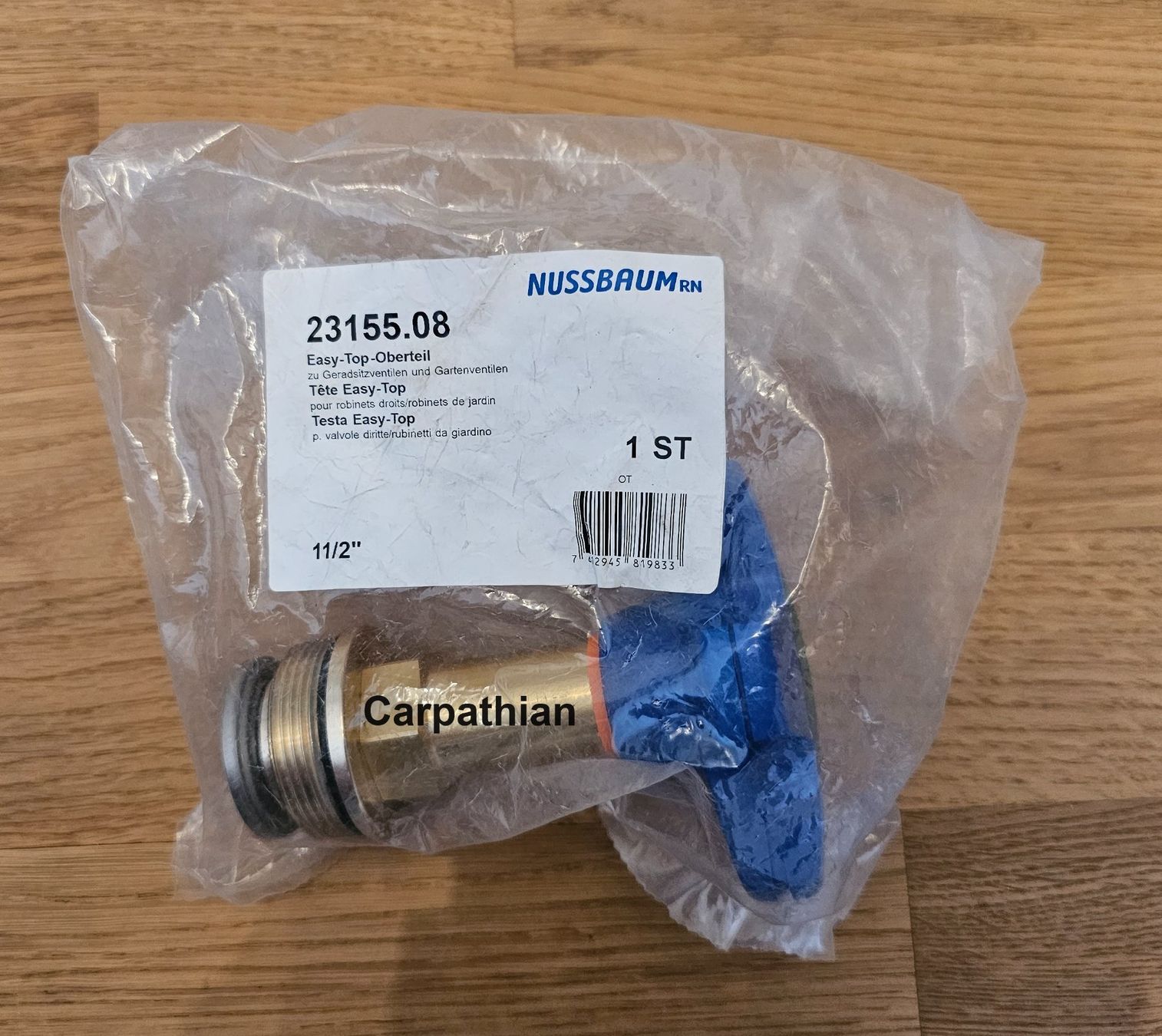Rubinetteria: Oberteil Geradsitzventil 11/2" Nussbaum *TOP ANGEBOT* – Nuovo e nell'imballaggio originale da Unterlunkhofen venduto da Carpathian 1