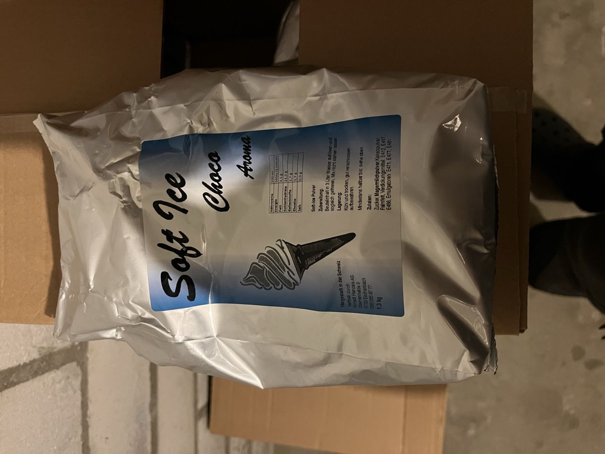 Cibi & Specialità: Soft Ice Choco Aroma Pulver, 1 Karton à 10 Beutel – Nuovo e nell'imballaggio originale da Schötz venduto da RcK1994 1