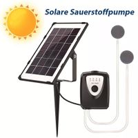 Sauerstoff Solar pumpe Teichbelüfter Gartenteich Aquarium