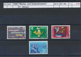 1959 "Werbe- und Gedenkmarken", ET - Stempel