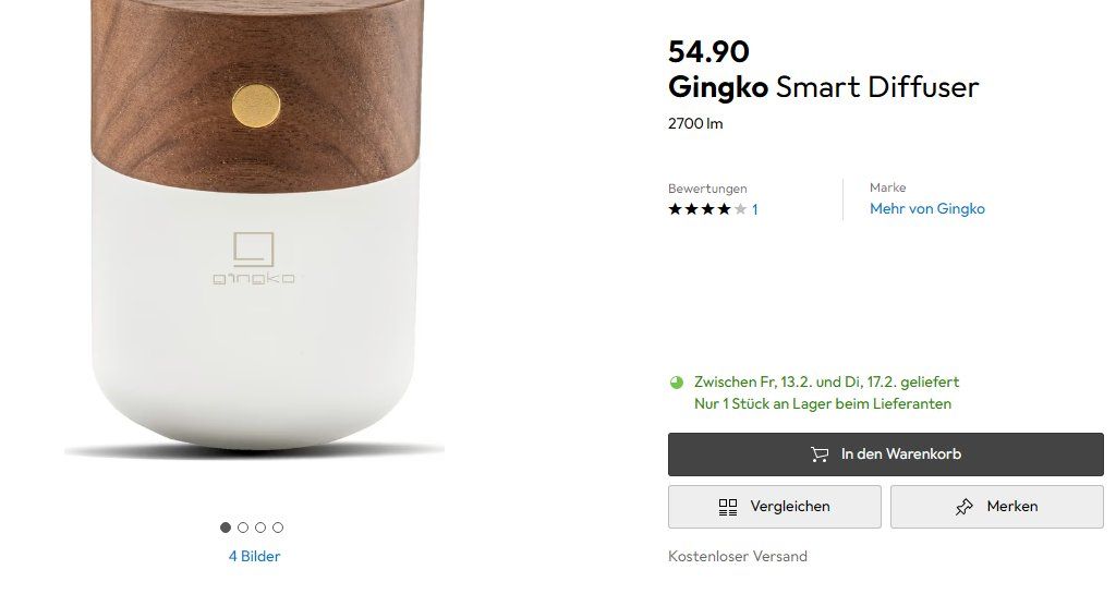 Duftöldiffusoren: Gingko Smart Diffuser – Gebraucht aus Zürich von Global_Classics 3