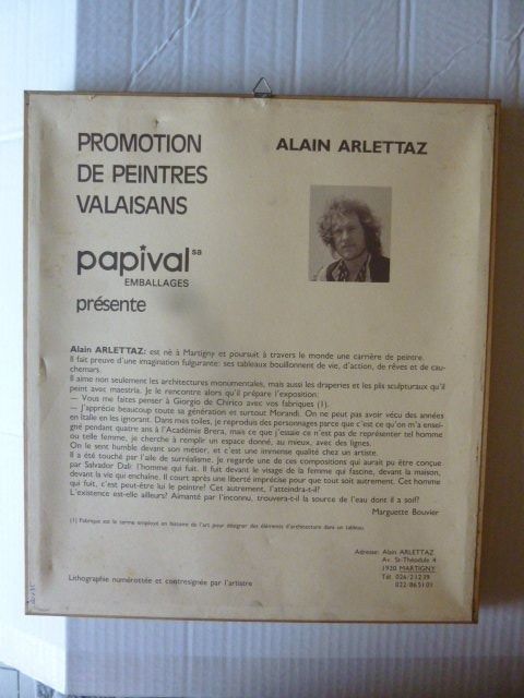 Dipinti: Alain Arlettaz - Cm 40x34 – Usato da Pambio Noranco venduto da Pol69 1