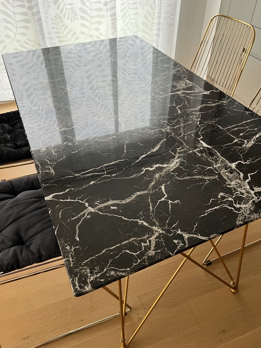 Tavoli: Esstisch schwarz Marmoroptik Gold – Usato da Lengnau BE venduto da oka_x9s8 5