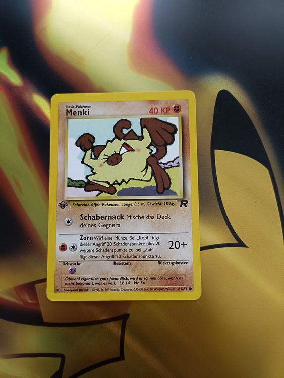 Menki 1. Edition aus Team Rocket 61/82 | Kaufen auf Ricardo
