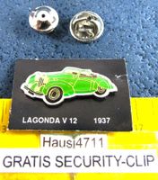 LAGONDA V 12 1937 OLDI AUTO PIN GLASIERT mit SECURITY-CLIP