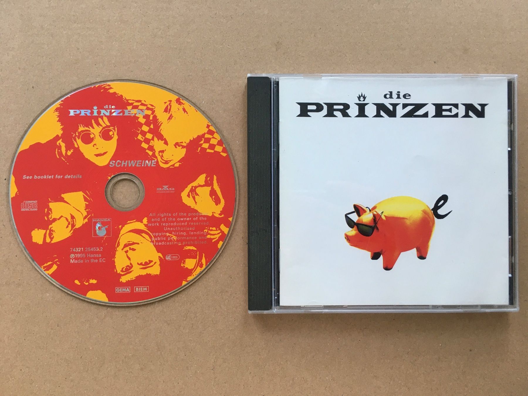 CDs: Die Prinzen - Schweine -CD- – Gebraucht aus St.Gallen von MedienJoe