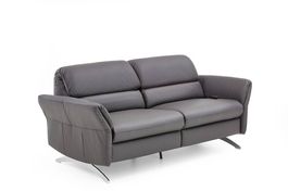 Ledersofa Alida mit Relaxfunktion und Herzwaage