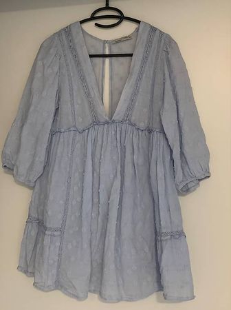 Hellblaues Sommerkleid, Grösse S