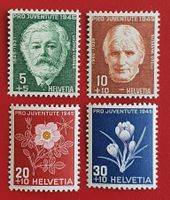PRO JUVENTUTE SATZ 113 - 116 1945** POSTFRISCH