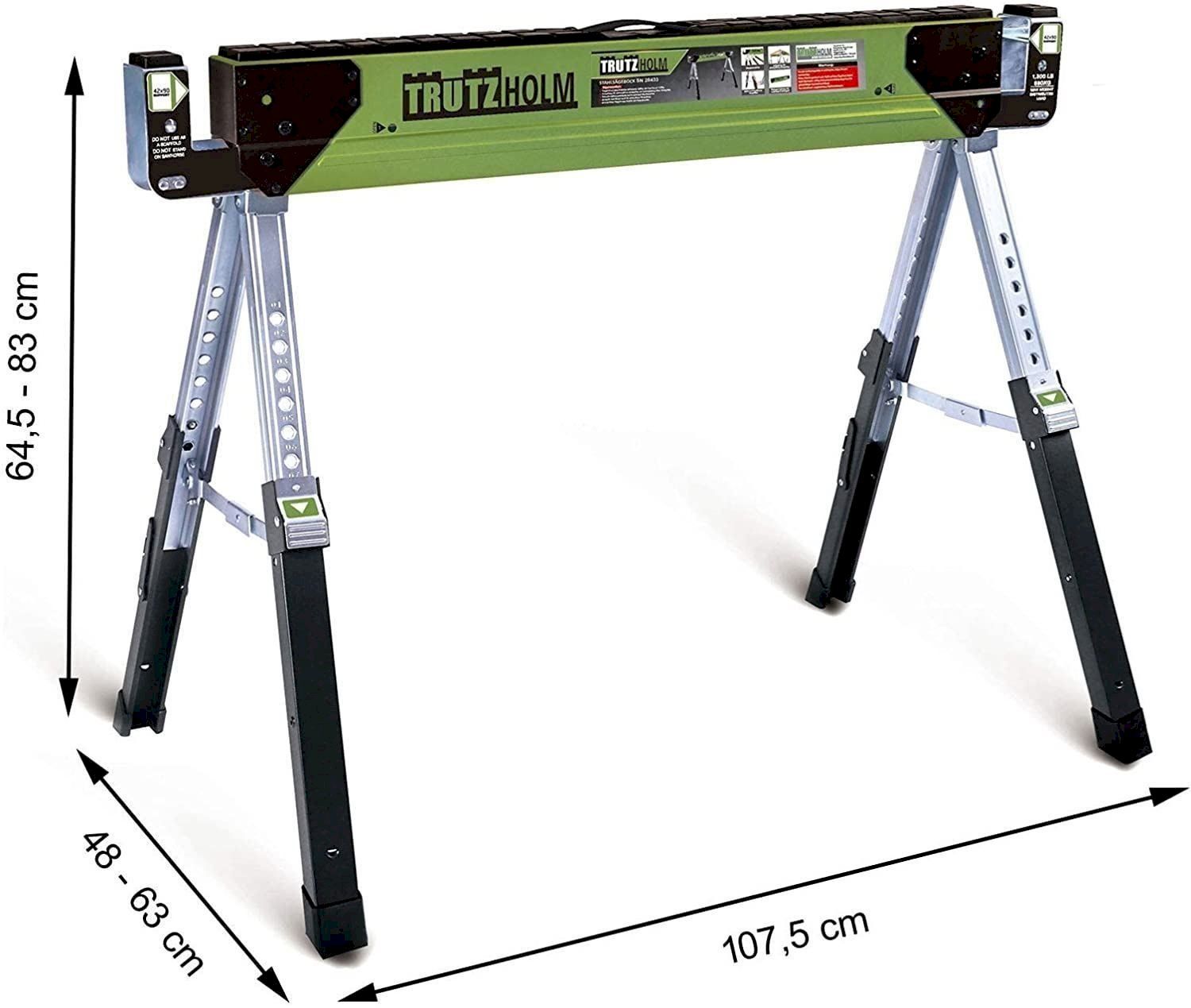 Attrezzi per edilizia: Stahl Arbeitsbock höhenverstellbar 650kg – Nuovo e nell'imballaggio originale da Bottighofen venduto da zaap 6