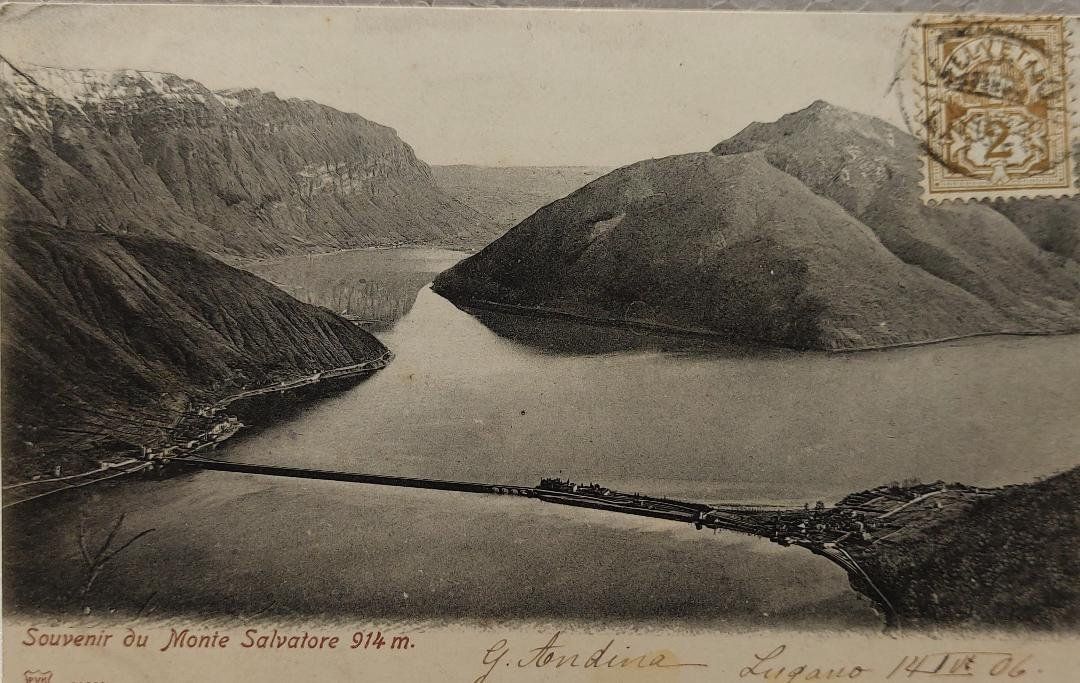 Cartoline postali: MONTE-SALVATORE   -   1906 – Usato da Delémont venduto da Domdom1
