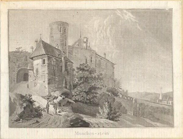 Incisioni: Münchenstein Aquatinta um 1810 – Usato da Rafz venduto da Helvet32
