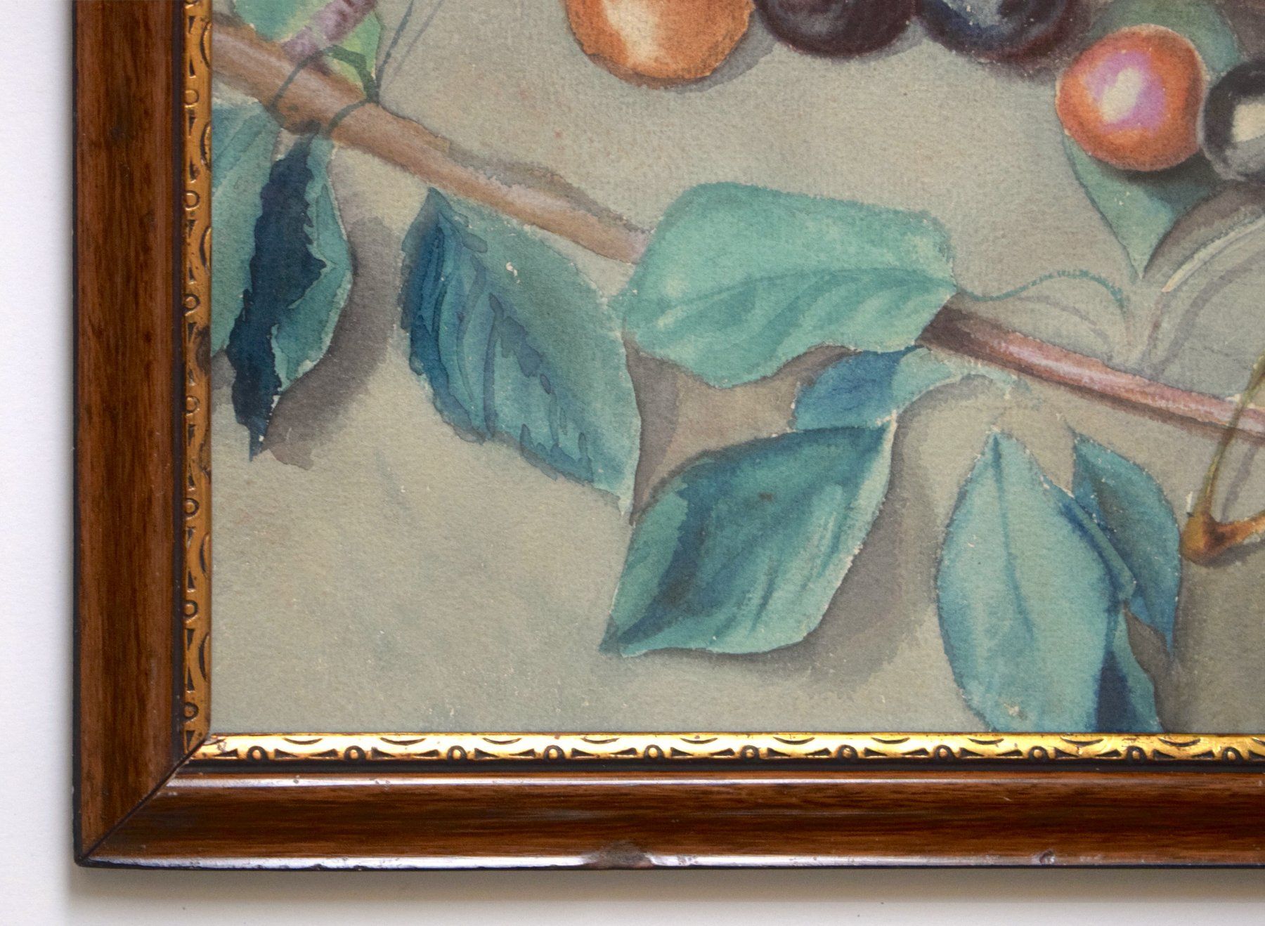 Gemälde: TOP AMMANN Stillleben Kirschen Aquarell antik – Gebraucht aus Zürich von kunstarchiv.online 7