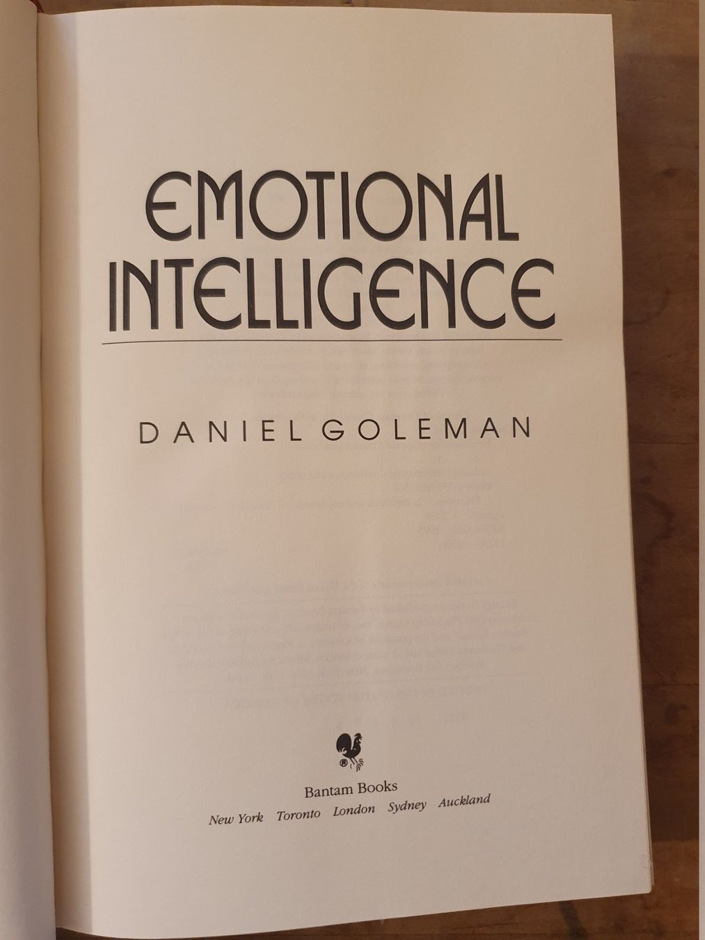 Bücher: Emotional Intelligence - Daniel goleman - Bantam - Englisch – Gebraucht aus Zürich von loosebone 1