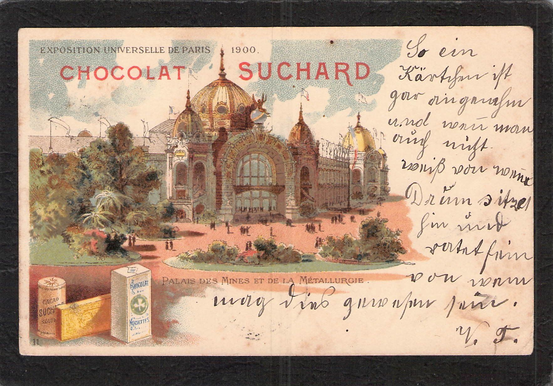Cartoline postali: Chocolat Suchard , gel. 3.Vl.1901 Gommiswald-Glarus – Usato da Reichenburg venduto da Pipo-67