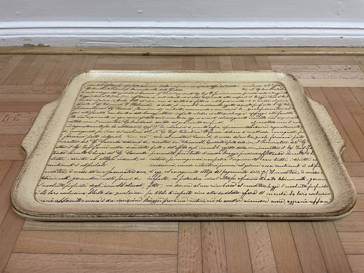 Piatti di portata: Sezzantini Firenze Tablett vintage Design Serviertablett – Usato da Zürich venduto da Vintagewiesel 7