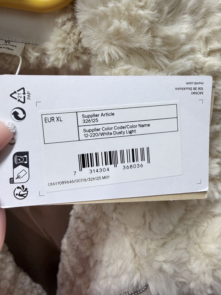 Monki Giacche: Teddy-Jacke Monki – Nuovo e nell'imballaggio originale da Winterthur venduto da Puma2662 3