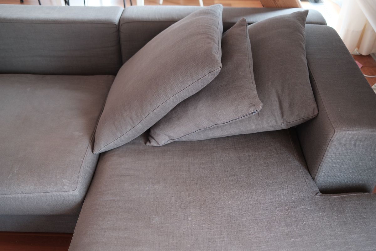 Divani: Corner Sofa in Grey Fabric, Used Condition, Large Size – Usato da Zürich venduto da sgr_rd8q 3