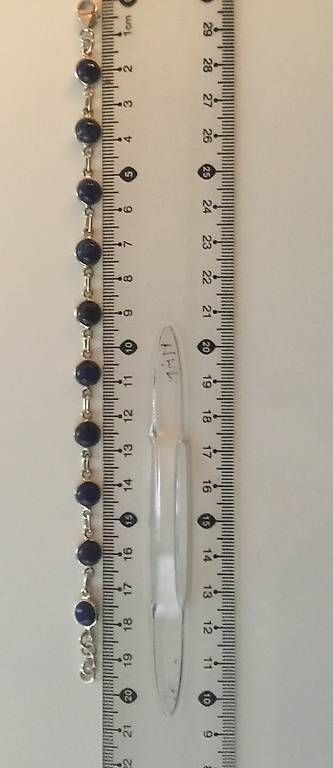 Altri gioielli: Set collana e braccialetto in argento con lapislazzuli – Usato da Tesserete venduto da La-Fleur-De-Cerisier 3