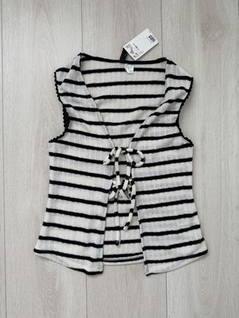 Weste gestreift schwarz-weiss Grösse XS neu mit Etikett