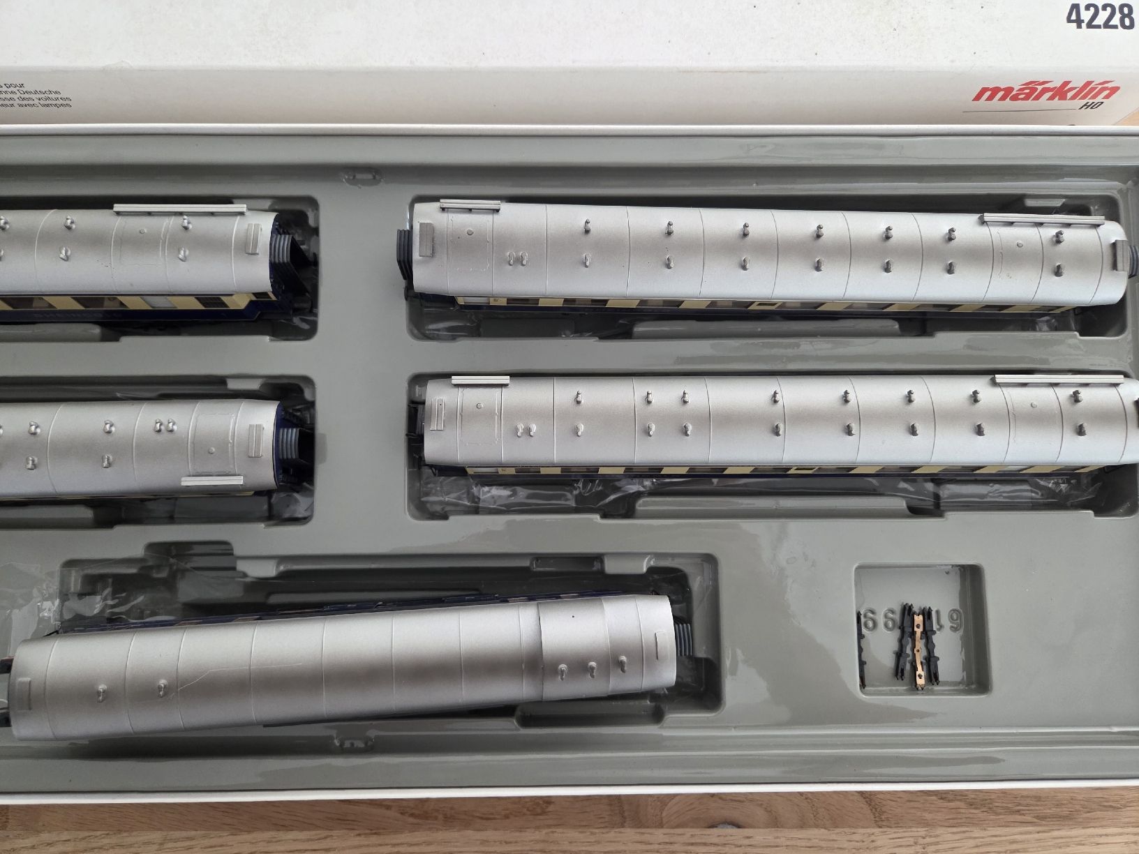 Märklin Modellini di ferrovie: Märklin 4228 wagen Set Rehiengold – Usato da Berikon venduto da TopLok1 3
