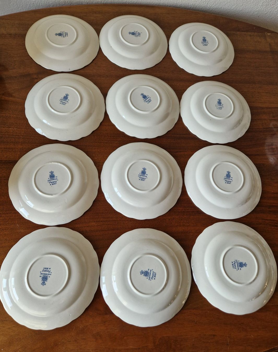 Set di piatti: 12 Suppentassen mit Unterteller /Peony  England – Nuovo (secondo la descrizione) da Bern venduto da Antikbatik 3