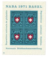 Gedenkblock NABA 1971 BASEL (Block 30)