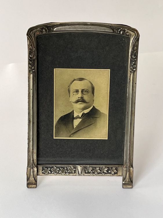 Bambino Doppel-Bilderrahmen Versilbert – Für Ultraschall & Neugeborenenfoto (19x29 Cm)