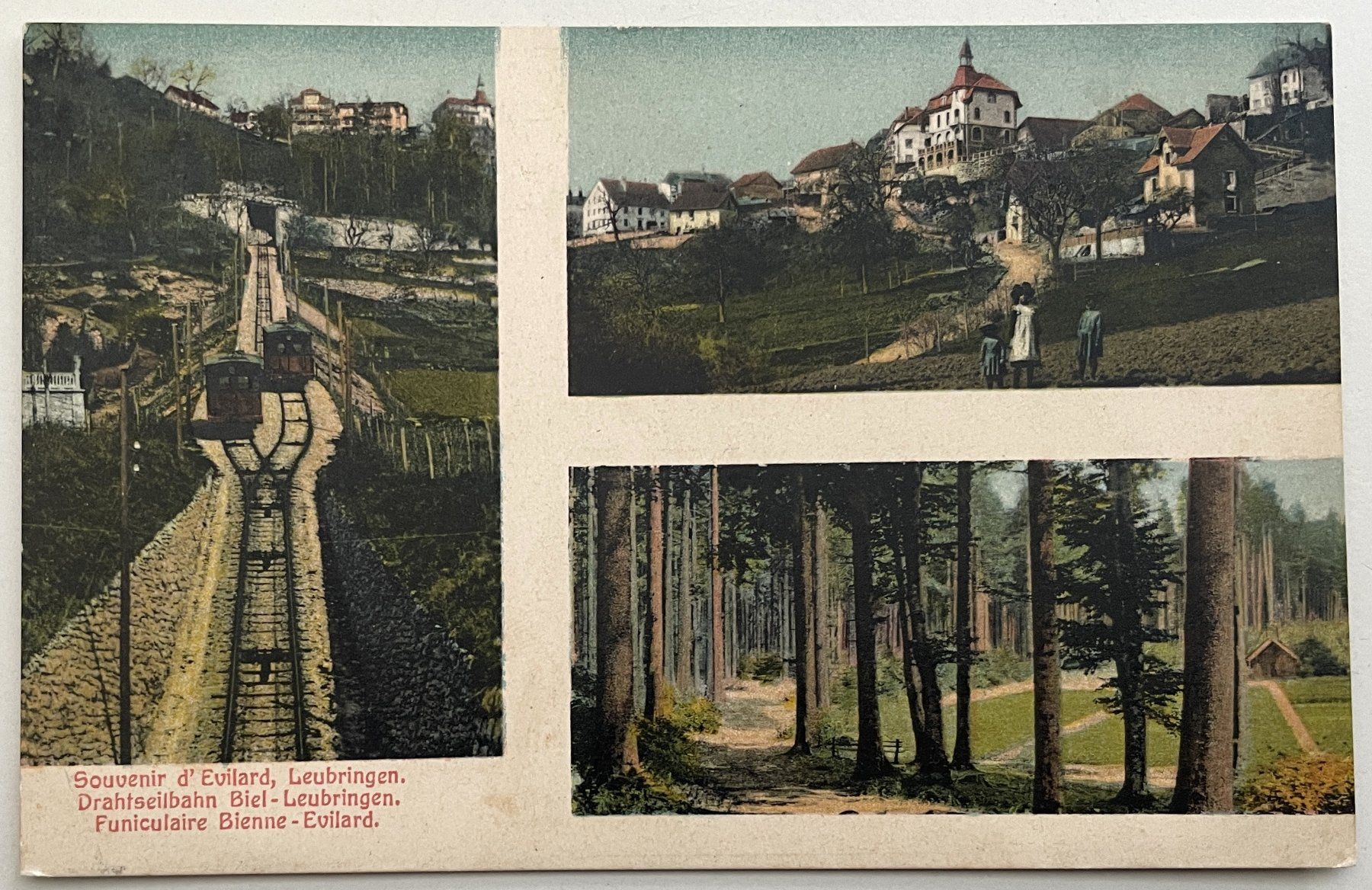 Cartoline postali: Drahtseilbahn Biel-Leubringen / Funiculaire Bienne-Evilard – Usato da Savagnier venduto da Ne2065