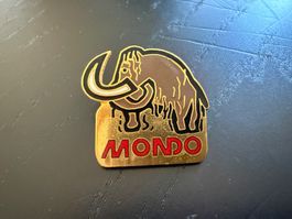 Mondo Anstecknadel Mammut, Vintage Pin, Rarität, Top!