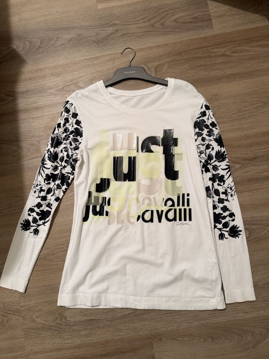 Roberto Cavalli Camicette: Just Cavalli Longsleeve Shirt - Flowered Design - Size S – Usato da Oberglatt ZH venduto da Sale12
