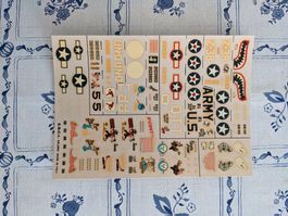Esci Decals Diverse USAAF Flugzeuge P38 etc