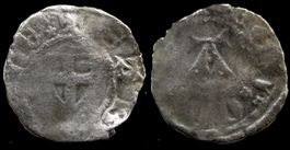 Vaud/Savoie-Nyon Obolo di Viennese c.1391 Billon Amedeo VIII