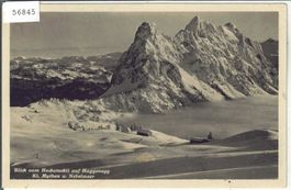 Blick vom Hochstuckli auf Haggenegg im Winter