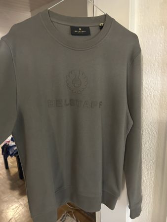 Sweatshirt Belstaff grau Logo Prägung guter Zustand
